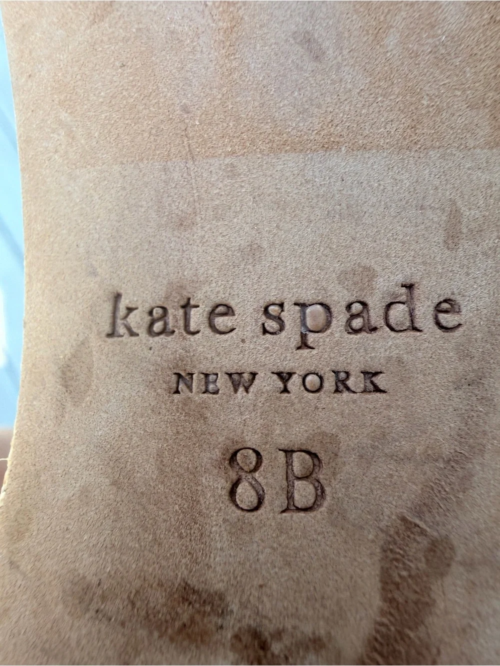 Kate Spade New York Sabine Raffia Fringe Slide Sandals Women’s 8 Tan Natural